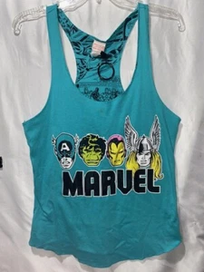 Marvel Damen Tank Top blau Avengers mit Innendruck Medium - Bild 1 von 4
