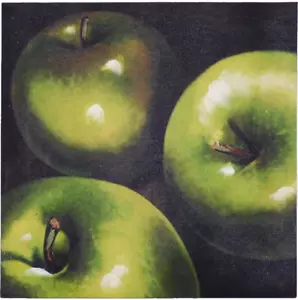 Manzanas - impresión en lienzo de alta calidad obra de arte impresión de arte imagen pintura fruta cocina - Imagen 1 de 1