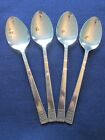 Set 4 Tea Spoons! Vintage Cook-O-Matic Stainless: Mosaic Inset Pattern Exc