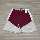 Nike Dri-Fit Football Performance Shorts Mens Size Medium 6" Maroon Gray $45