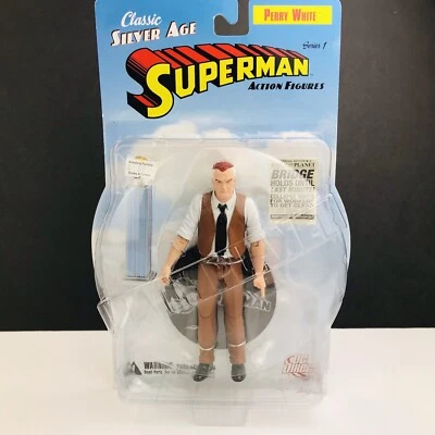 DC Classic Silver Age Superman Series 1 Perry White Action Figure NEW SEALED - Image 1 of 4