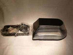 Applique lampada da esterno nero vetro corpo lampada senza lampadina E 27 nuova - Foto 1 di 5