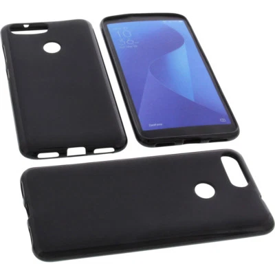 Custodia per Asus ZenFone Pegasus 4S Custodia Cellulare TPU Gomma Nero - Immagine 1 di 4