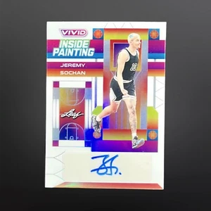 2023 Leaf Vivid Jeremy Sochan IP-JS2 Inside Painting Auto /25 - Picture 1 of 2