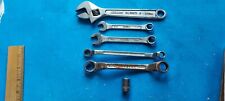 SEARS 8"-200mm Forged Chrome Vanadium # 30871 & 4 Sears Wrenches, 1 Sears Socket