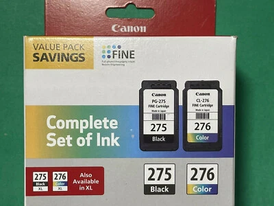 Genuine Canon 275 276 Ink Cartridge Combo forTS3522 TR4722 Printer-NEW - Image 1 of 4