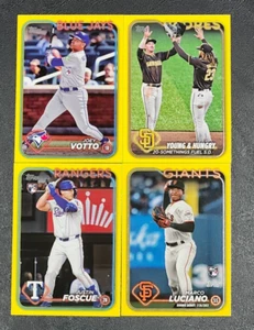 Serie Actualización Topps 2024 Borde Amarillo Paralelos Tú eliges la tarjeta - Imagen 1 de 1