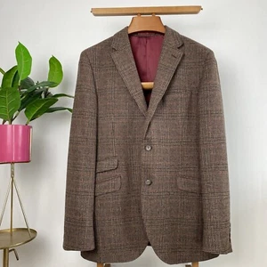 T.M Lewin Modern LOVAT Houndstooth POW Check Glencheck TWEED Jacket (40/42L) VGC - Picture 1 of 17
