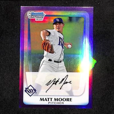 Refractores púrpura Matt Moore 2011 Bowman Chrome Prospects #/799 #BCP220 rayos Foto 1 de 2