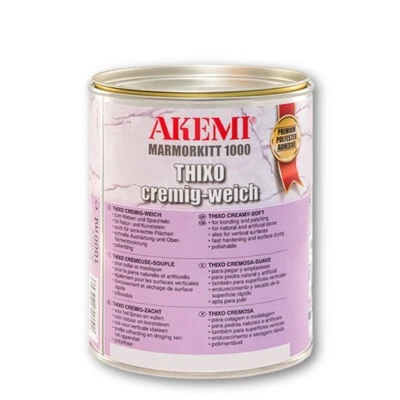 Akemi Marmorkitt 1000 Thixo / SCHWARZ / Steinkitt / Kleber / Kitten / 1 Liter - Bild 1 von 4