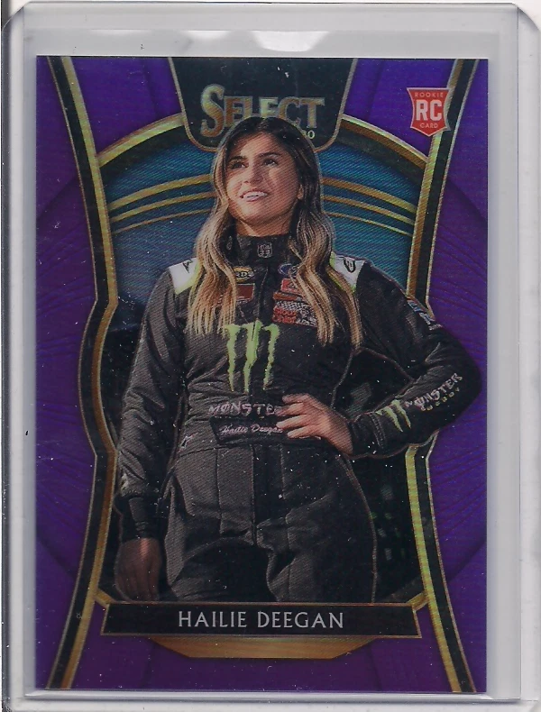 2020 Chronicles #1 Hailie Deegan Select Purple Prizm Rookie RC 15/25 - Image 1 of 1