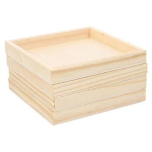 4Pcs Practical 9 Puzzle Trays Puzzle Toy Wooden Organizers Puzzle Toys - Picture 1 of 12