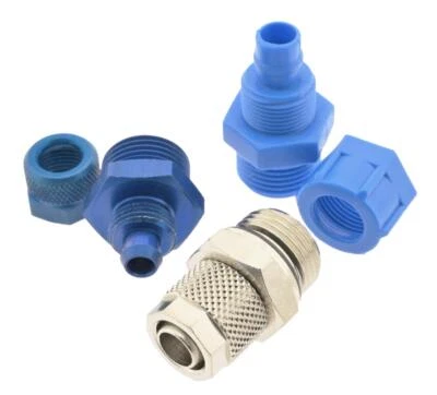 TOOLNERDS CK gerade Einschraubverschraubung Messing vernickelt Aluminium Kunststoff