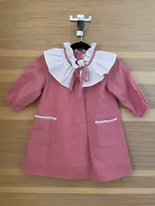 LA COQUETA pink cotton/linen dress, size 3 yrs  - Picture 1 of 4