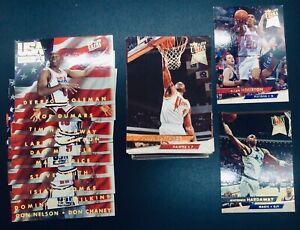 1993-94 Fleer Ultra Basketball Card Lot Series 2, 145 cards & 10 USA Basketball