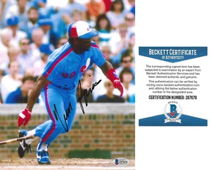 Tim Raines signed Montreal Expos baseball 8x10 photo Beckett COA autographed - Picture 1 of 4
