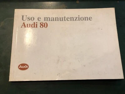 MANUALE LIBRETTO USO E MANUTENZIONE AUDI 80 LUGLIO 1990 EPOCA - Immagine 1 di 4