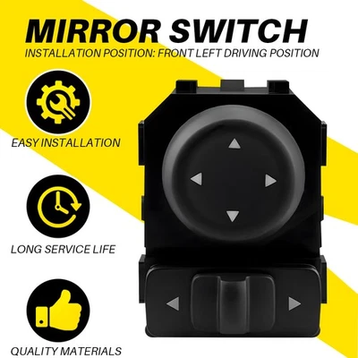 Interruptor de espejo retrovisor izquierdo compatible con Nissan Pathfinder Rogue Máxima Altima 2013-2019 EE. UU. Foto 1 de 4