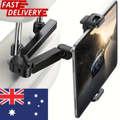 Universal Car Tablet Holder Headrest Mount for iPad 4-13" 360° Rotation Stand - image 1 of 4