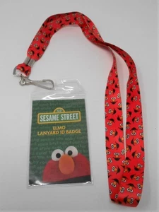Vintage NOS Licensed Sesame Street ELMO Lanyard Key Chain ID Badge Holder S142 - Picture 1 of 3