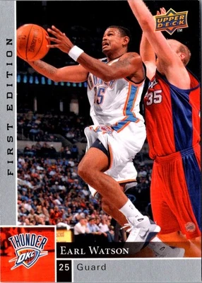 2009 Upper Deck First Edition Earl Watson #123 Oklahoma City Thunder - Image 1 of 2