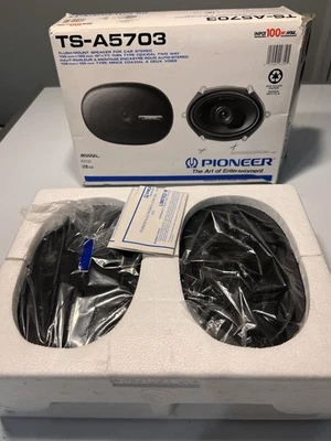Pioneer TS A5703 Car  Speakers.  5 X 7 Inch Coaxial 2 Way Speakers.  100Watts - Image 1 of 4