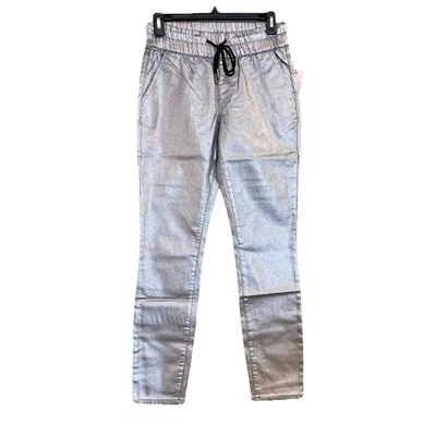 NUEVO CON ETIQUETAS JUICY COUTURE Plateado \ Gris Hollywood Pantalones ajustados fáciles, Para mujer Talla 2 Foto 1 de 4