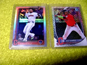 Jose Ramirez 2025 Bowman Chrome Mega Box Mojo Refractor & Topps Chrome Refractor - Bild 1 von 3