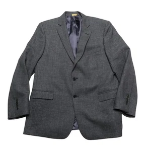 Brooks Brothers Blazer Mens 44R Gray Regent Fit Wool Linen Two Button Sport Coat - Picture 1 of 11