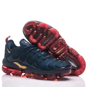 Zapatos cómodos para hombre Nike Air Vapormax plus TN azul marino y rojo - Imagen 1 de 6