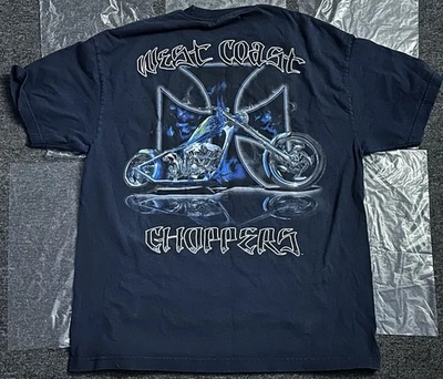 Choppers de la costa oeste vintage Jesse Who? Camisa manga corta Y2K Biker para hombre XL Foto 1 de 4