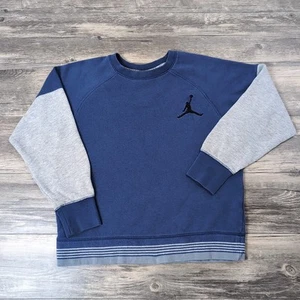 Nike Air Jordan Jumpman Sweatshirt Blue Gray Youth Large Ages 12-13 Basketball - Picture 1 of 9