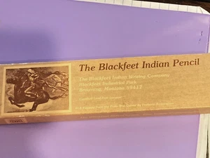Caja de 7 lápices indios Blackfeet ac - Imagen 1 de 2