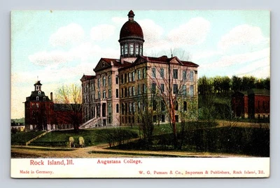 Augustana College Rock Island IL WG Putnam & Co WE Wheelock & Co Postcard - Image 1 of 4