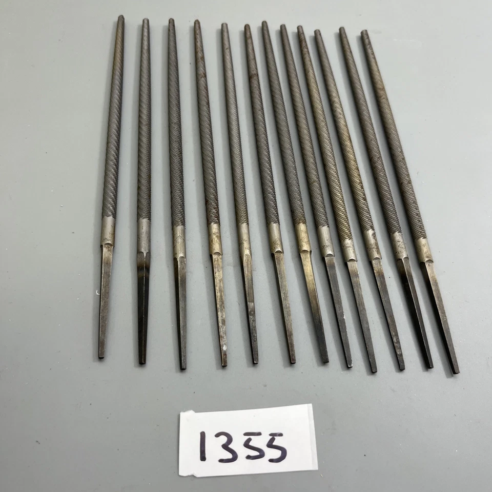 12 x Vintage Nicholson Round Bastard Hand File 6" - Made in USA Files blacksmith - Image 1 of 4