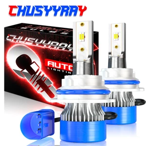 9007 HB5 LED Headlight Super Bright Bulbs Kit HIGH/LOW Beam 6000K White 120000lm - Foto 1 di 13