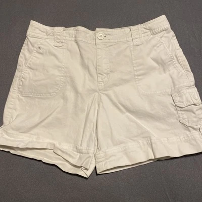 Pantalones Cortos Gloria Vanderbilt Melody Blanco Talla 8 Foto 1 de 4