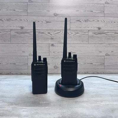 LOT OF 2 Motorola Digital Cp100d VHF 136-173 MHz Radios,TestedWorking&Acessories - Image 1 of 4