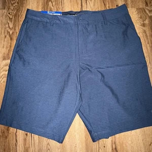 "Nuevo pantalón corto híbrido para hombre Hang Ten azul talla 36 10"" entrepierna" - Imagen 1 de 6