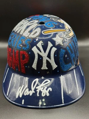 2025 CARTER X 1/1 CASCO ARTÍSTICO AUTOMÁTICO WADE BOGGS CHICKEN MAN YANKEES HOF WS JSA Foto 1 de 4