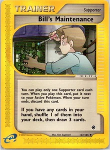 Pokemon Card 137/165 Bills Maintenance Expedition Base Set NM - Foto 1 di 2