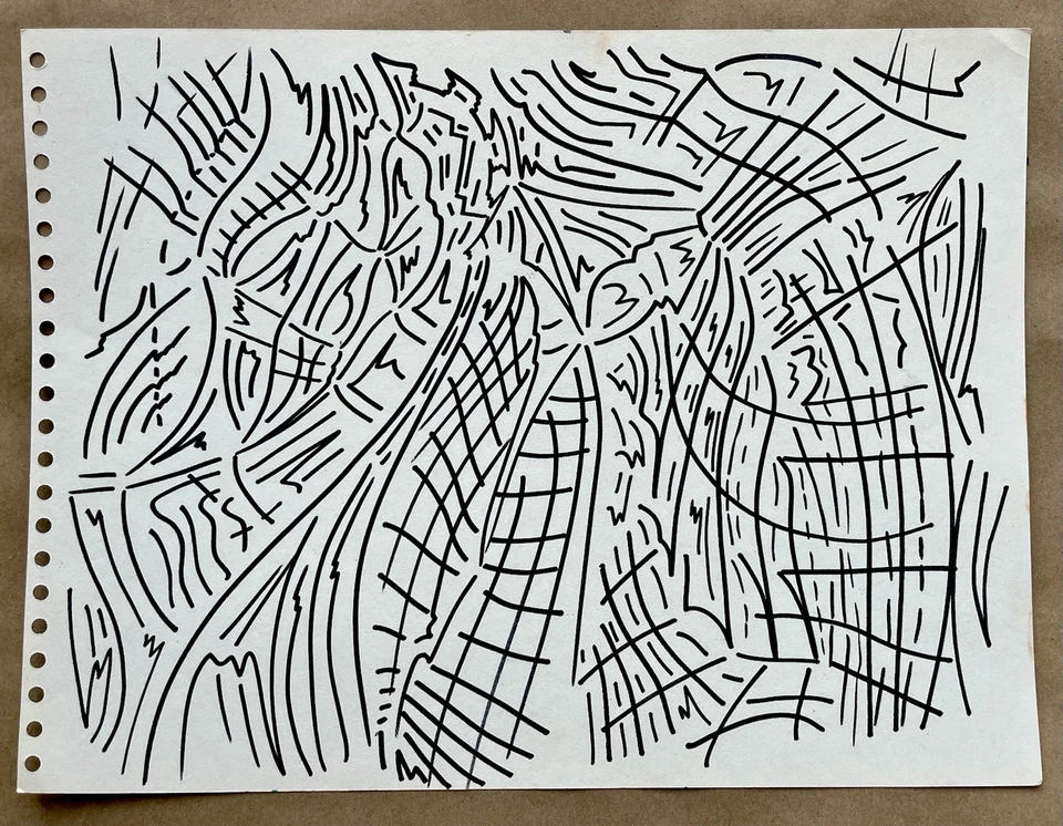 Modern Abstract Painting Graffiti Art Cubism Anime Cartoon Original Psychedelic - Image 1 of 1