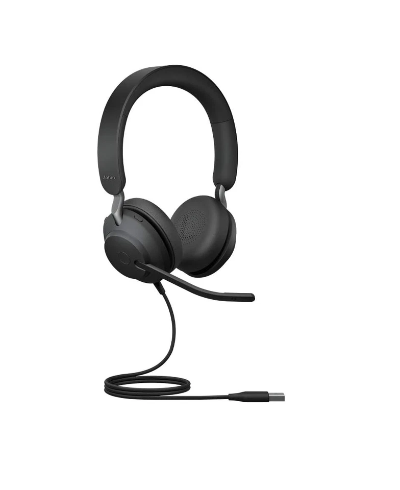 Jabra Evolve2 40 UC Stereo Headset  USB-A Kabel – Schwarz 24089-989-999 - Bild 1 von 1