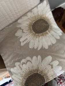 Pottery Barn Sunflower Embroidered 20” Pillow Cover - New in unopened packaging! - Picture 1 of 4