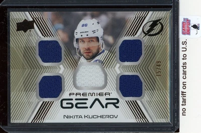 2024-25 Upper Deck Premier Premier Gear Jerseys #PGNK Nikita Kucherov 14/49 - Image 1 of 2