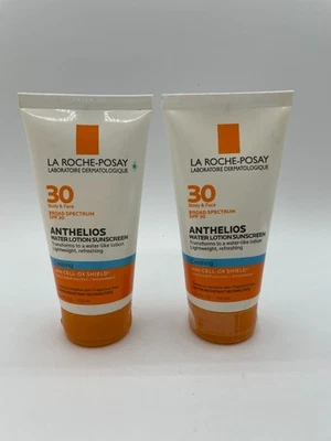 CADUCADO 2x La Roche Posay Anthelios SPF30 Loción de agua de enfriamiento Protector solar facial Foto 1 de 4