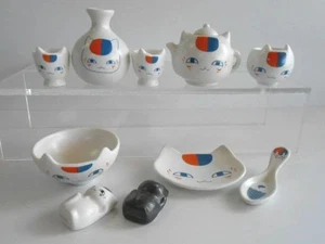 Natsume's Book of Friends Nyanko Sensei Miniature Pottery Collection 8 Pieces - Picture 1 of 3