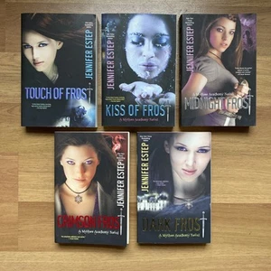 Lot of 5 Mythos Academy Book Set YA Frost Series by Jennifer Estep Paperback PB - Picture 1 of 13