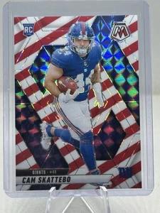 Mosaic Cam Skattebo RC #305 2025 rojo blanco rayas Prizm exclusivo SP Giants - Imagen 1 de 9