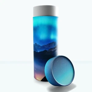 Aurora Borealis Cremation Urn, Biodegradable Urn, Scattering Tubes, Burial Urn - Picture 1 of 11